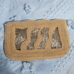 1940s Vintage / Antique Made in Japan Pearl and Bead Clutch - Nobility
